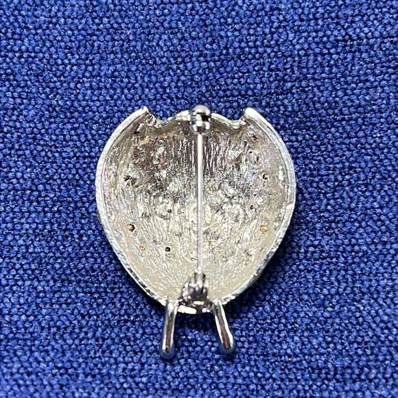 Stunning Vintage TS Green & Silver Ladybug - Picture 4 of 7